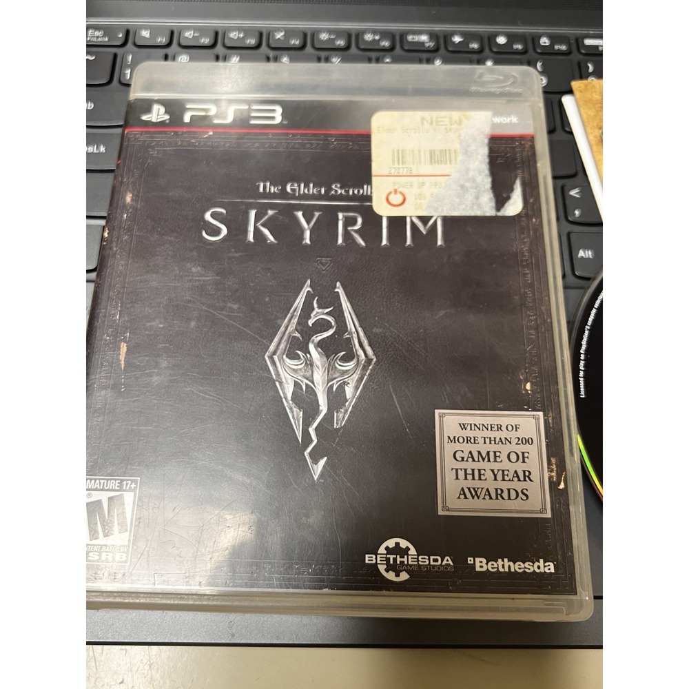 The Elder Scrolls V Skyrim Sony PlayStation 3 PS3 Game with Manual‎ and Map